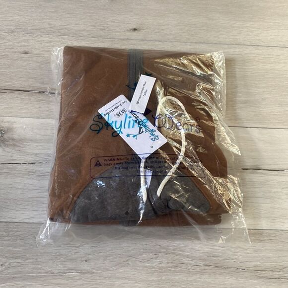 SKYLINEWEARS Women’s Char-Coffee Basic Zip Up Fleece Hoodie XXL NWT in pkg brown - Picture 4 of 6